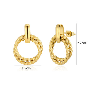 Ohrringe Spiraldesign Gold