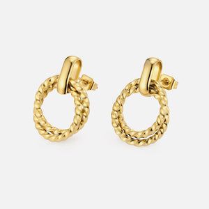 Ohrringe Spiraldesign Gold