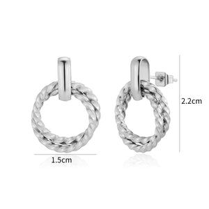 Ohrringe Spiraldesign Silber