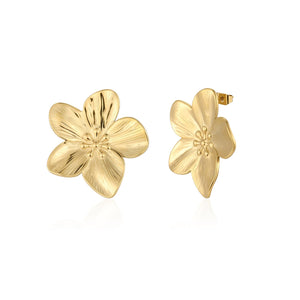 Ohrrstecker Classic Flower Gold