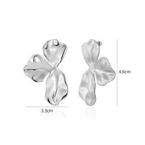 Ohrrstecker Fancy Leaf Silber