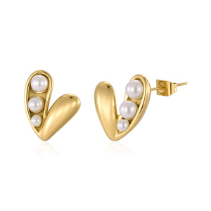 Ohrrstecker Loved Pearls Gold
