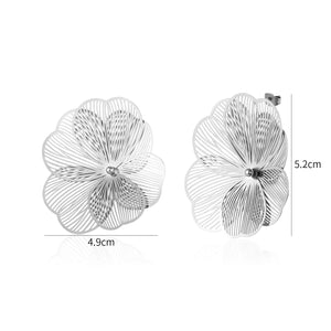 Ohrrstecker Offene Blossom Silber