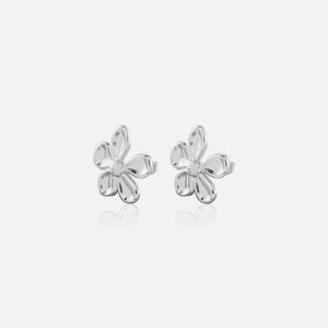 Ohrstecker Blume Silber