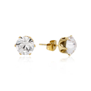 Ohrstecker Diamant 10mm Gold