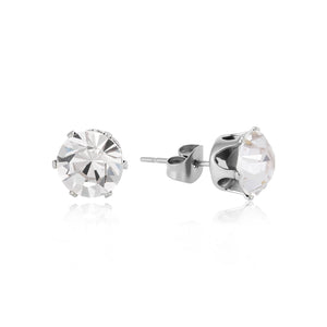 Ohrstecker Diamant 10mm Silber