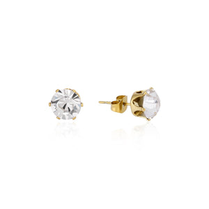 Ohrstecker Diamant 6mm Gold