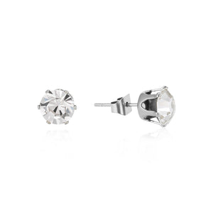 Ohrstecker Diamant 8mm Silber