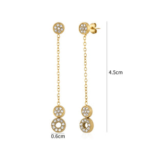 Ohrstecker Doppelkreis Gold