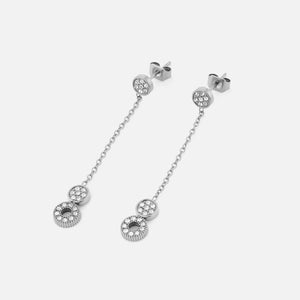 Ohrstecker Doppelkreis Silber