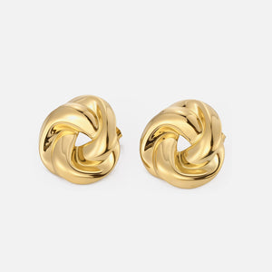 Ohrstecker Flechtknoten Gold