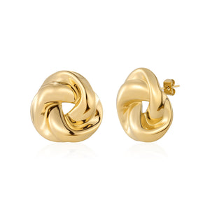 Ohrstecker Flechtknoten Gold