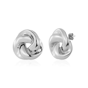 Ohrstecker Flechtknoten Silber
