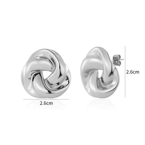 Ohrstecker Flechtknoten Silber