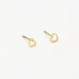Ohrstecker Herz Gold
