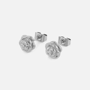 Ohrstecker Rose Silber