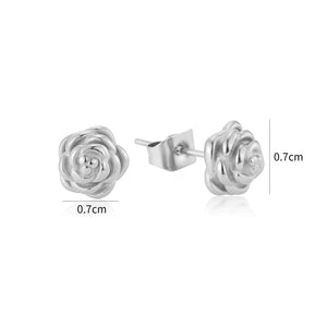 Ohrstecker Rose Silber