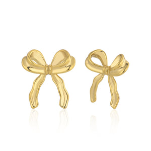 Ohrstecker Schleife Gold