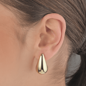Ohrstecker Tropfen 25mm Gold