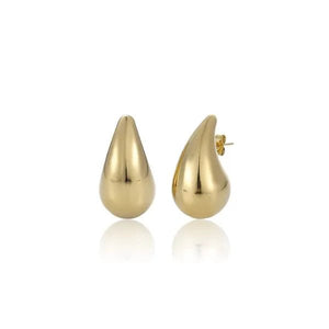 Ohrstecker Tropfen 25mm Gold