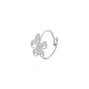 Ring Blume Silber