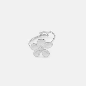 Ring Blume Silber