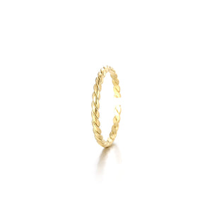 Ring Croissant dünn Gold