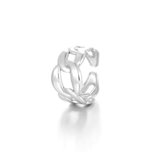 Ring großen Gliedern Silber