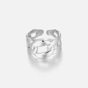Ring großen Gliedern Silber