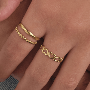 Ring offenen Herzchen Gold