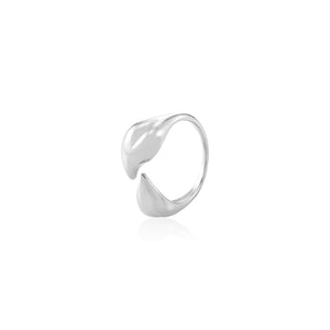 Ring verbunden Herz Silber