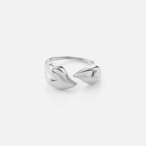 Ring verbunden Herz Silber