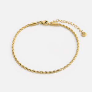 Rope Armband 2 mm Gold