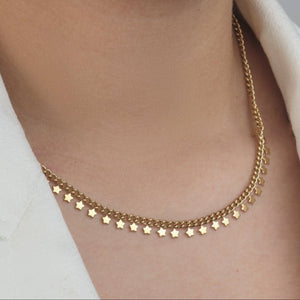 Sternchen Halskette Gold